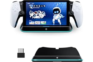 LANCUBE Charging Stand for PS Portal Remote Player, Charger Dock for PlayStation Portal,PS Portal Station with 7 RGB Light Modes and Type-C Cable (Black)