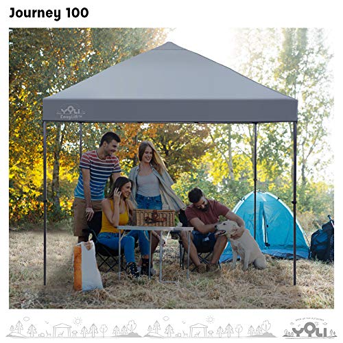 Yoli Journey EasyLift 100 10’x10’ Instant Canopy with Charcoal Gray Top