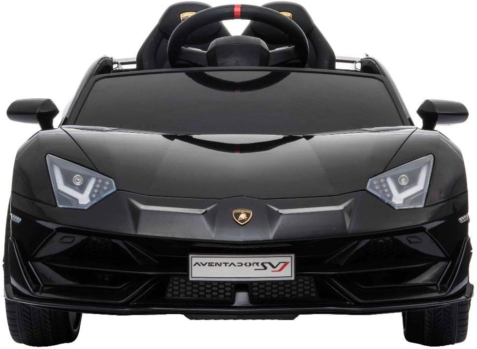 RIRICAR Voiture électrique pour Enfants, Aventador, Noir, Voiture électrique Enfant