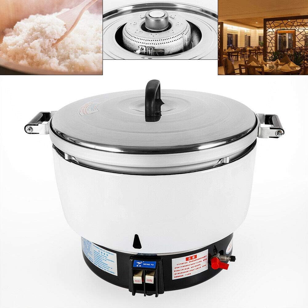 Natural Gas Rice Cooker Commercial Rice Cooker Pot Large Capacity Kitchen Cooker Diner Use (10L)