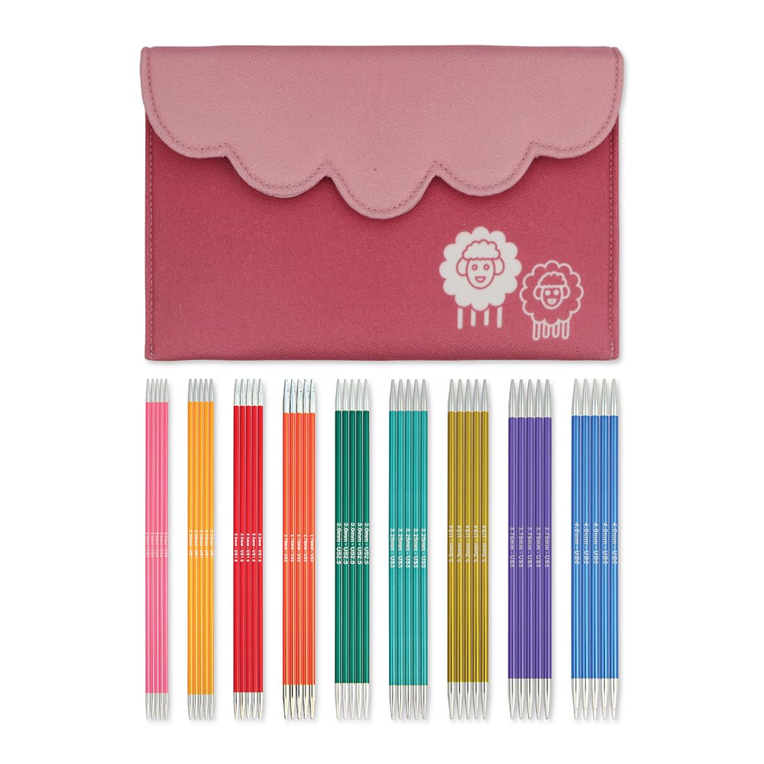 KnitPro Zing Deluxe Double Pointed Needle Set 6" (15cm) | 9 Sizes (2mm to 4mm)