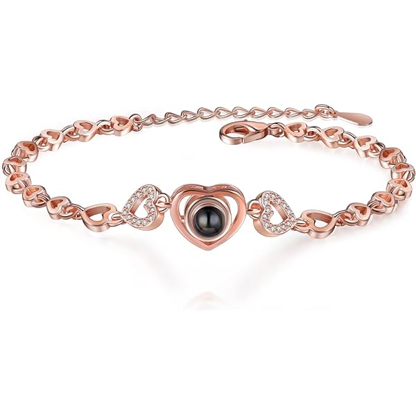 Bracciale Con Foto In Argento 925 Personalizzabile: Ricordo Indelebile Per Lei, Regalo Originale Per Fidanzata O Mamma