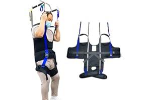 Ehucon Patient Lift Walking Sling, Pelvic Padded 500lbs Safety Loading Weight,Medical Hoist Standing Aids for Ambulating Support Training (Small)