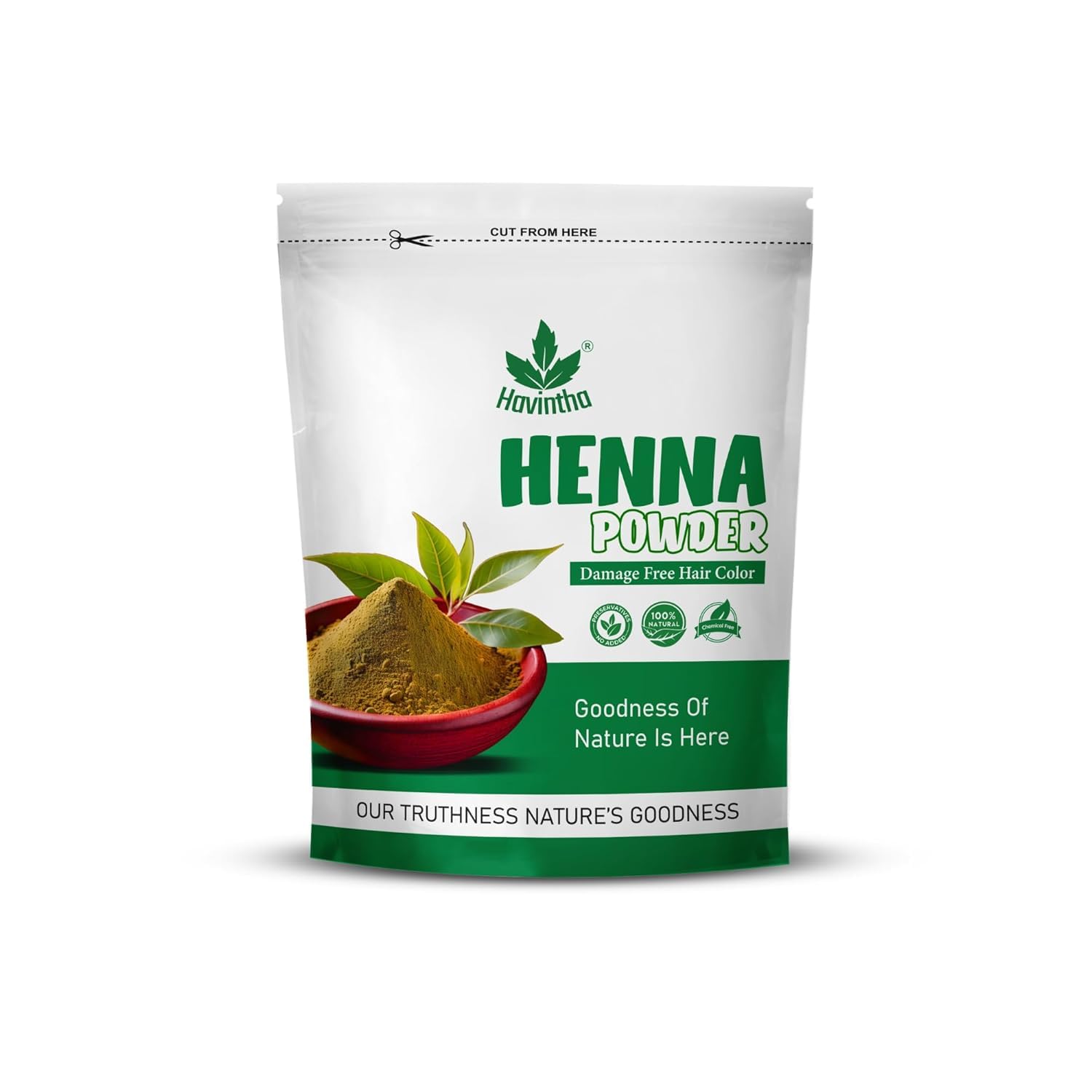 Havintha Natural Lawsonia Inermis Henna Powder For Hair Product |pack of 1