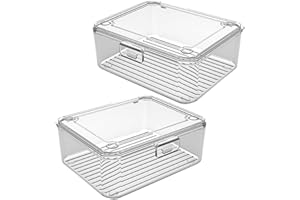 JECOMPRIS 2pcs Small Plastic Card Holder Box for Trading, Business, and Sports Cards Storage Organizer
