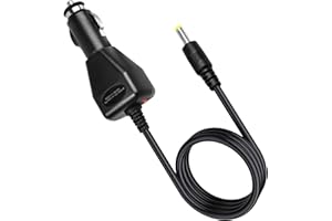 FOYU DC 12V Car Charger for Portable DVD Player, Replacement Car Cigarette Lighter Adapter Power Cord for Sylvania/DBPOWER/UEME/HDJUNTUNKOR/DRJ Portable DVD, 6ft Extra Long (12V - 24V in)