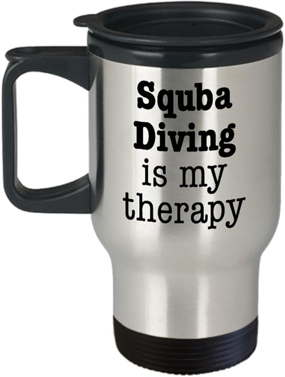 Scuba Diving Mug, Scuba Dive Mug, Funny Gift for Scuba Diver Travel Coffee Cup
