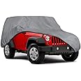 Motor Trend Outdoor Car Cover for Jeep Wrangler 2 Door - All Weather Protection SUV Waterproof Cover