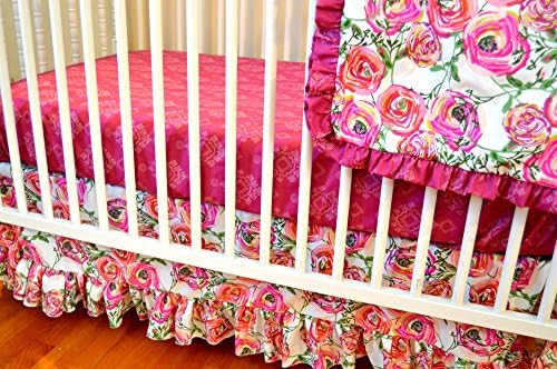 Paradis Sweet Floral Crib Bedding Set