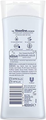 Vaseline Intensive Care Advanced Repair Lotion 6 x 400ml Unscented Dry Skin view 9