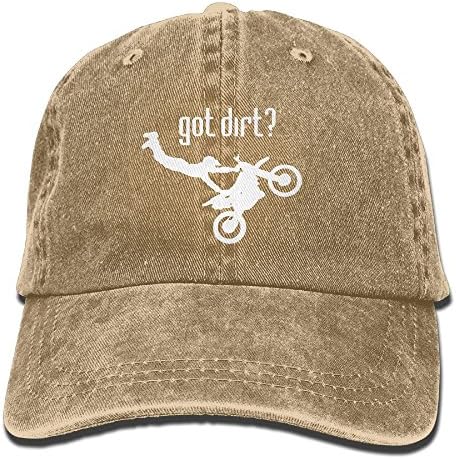 Got Dirt Bike Motocross Racing Retro Washed Dyed Cotton Adjustable Denim Cowboy Cap