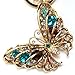 Bolbove Diamond Butterfly Keychain Sparkling Keyring Crystal Rhinestones Purse Pendant Handbag Charm