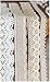 RayLineDo 20 Meters Assorted Vintage Style Lace Ribbon Trim Bridal Wedding Scalloped Edge Crochet Lace DIY Sewing Accessory Collection A