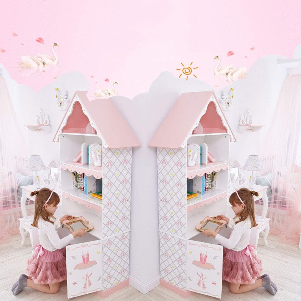 Amazon 収納家具 子供部屋ピンクの本棚 子供部屋のピンクの本棚 プリンセスルームおもちゃのロッカー 木製の収納棚 女の子の部屋の棚 Color Pink Size cm 31cm 164cm 本棚 オンライン通販