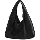 KAMEILONG Large Nylon Hobo Bag Women Crescent Shoulder Bag Vintage Tote Bag Casual Shopper Handbag for Women