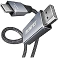 BENFEI USB-C to DisplayPort 15 Feet Cable(8K@60Hz 4K@144Hz), USB Type-C to DisplayPort Cable [Thunderbolt 3/4/5 Compatible] with iPhone 15 Pro/Max, MacBook Pro/Air 2023, iPad Pro, iMac, S23, XPS 17