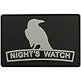 Nights Watch Game of Thrones Tactical Hook Patch [3D-PVC Rubber-3.0 X 2.0 inch]