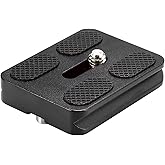 NEEWER Universal Arca Type Quick Release Plate All Metal with 1/4 Inch Screw Fits Standard Arca Type Clamp for Camera Tripod Ballhead (PU50 50mm)