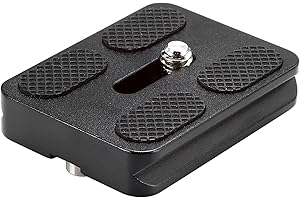 NEEWER Universal Arca Type Quick Release Plate All Metal with 1/4 Inch Screw Fits Standard Arca Type Clamp for Camera Tripod 