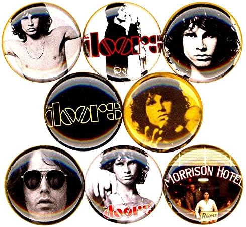 The Doors x 8 NEW 1 inch pins buttons badges jim morrison LA Woman hotel poet