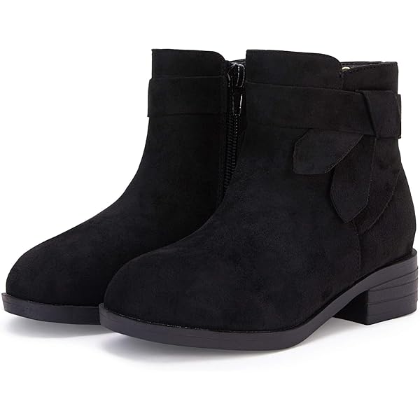 Amazon.com | JEUROT Ankle Boots for Girls Side Zipper Short