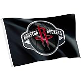 Desert Cactus Houston Rockets Flag Team NBA National Basketball Association 100% Polyester Indoor Outdoor 3x5 feet Flags (Flag D)