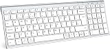 iClever Wireless Bluetooth Keyboard 5.1 Rechargeable UK QWERTY Nano Slim
