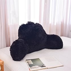 Holawakaka Medium Faux Fur Bed Rest Pillow with