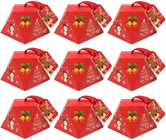 Amazon.com: Toyvian 20 Pcs Christmas Candy Boxes Merry Christmas Gift