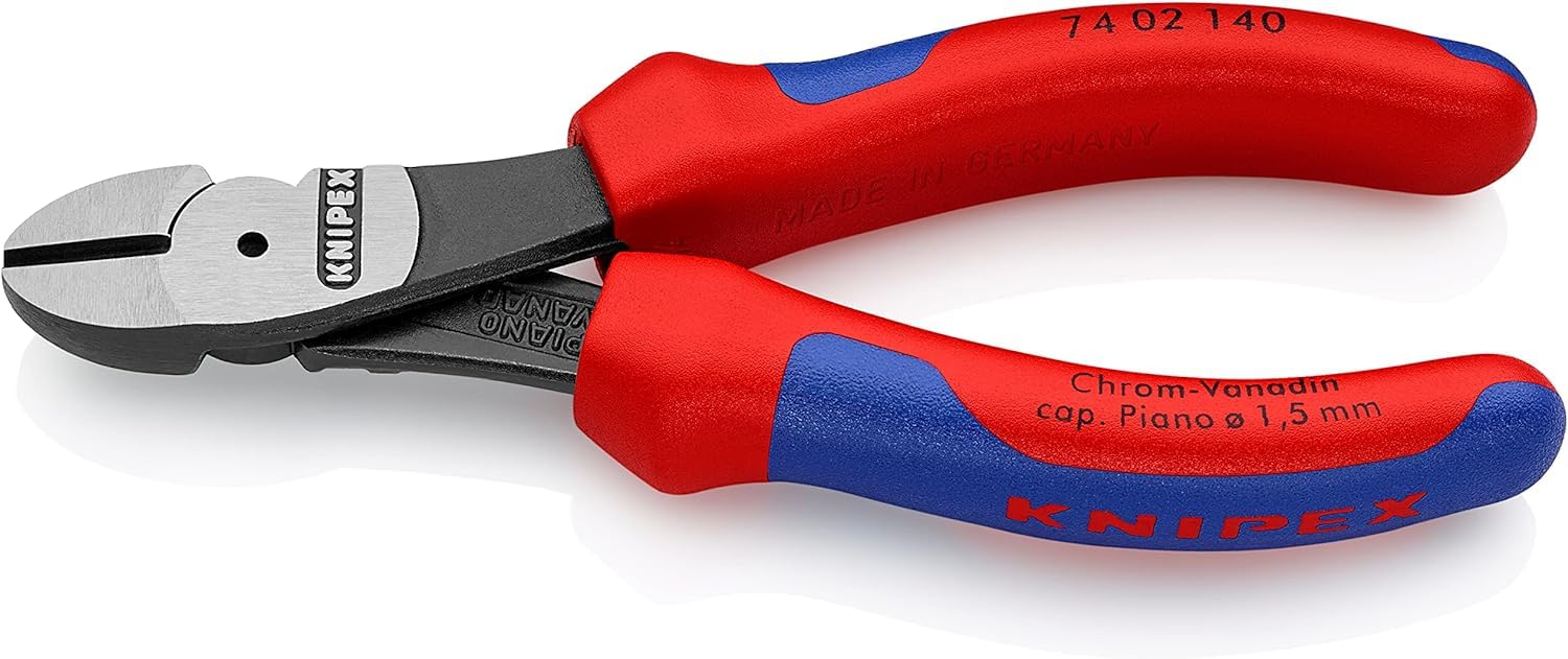 KNIPEX High Leverage Diagonal Cutter with Multi-Component Handles 140 mm, 74 02 140