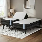 FLEXISPOT Adjustable Bed Frame Base Split King, Head & Foot Incline, Zero Gravity, One-Touch Flat, 2 Memory Settings, Wireless Remote, Whisper Quiet Durable Motor, Mattress Holder, S2E-PRO