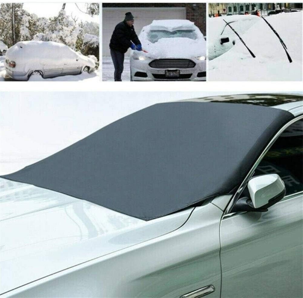 Amazon Co Jp 車のフロントガラススノーアイスシールドカバー自動車フロントガラスサンシェードアンチフロストアンチフォグカー日よけユニバーサルカー用 スポーツ アウトドア