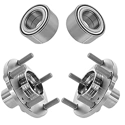 TRQ 2 Piece Front Wheel Bearing & Hub Assembly Set