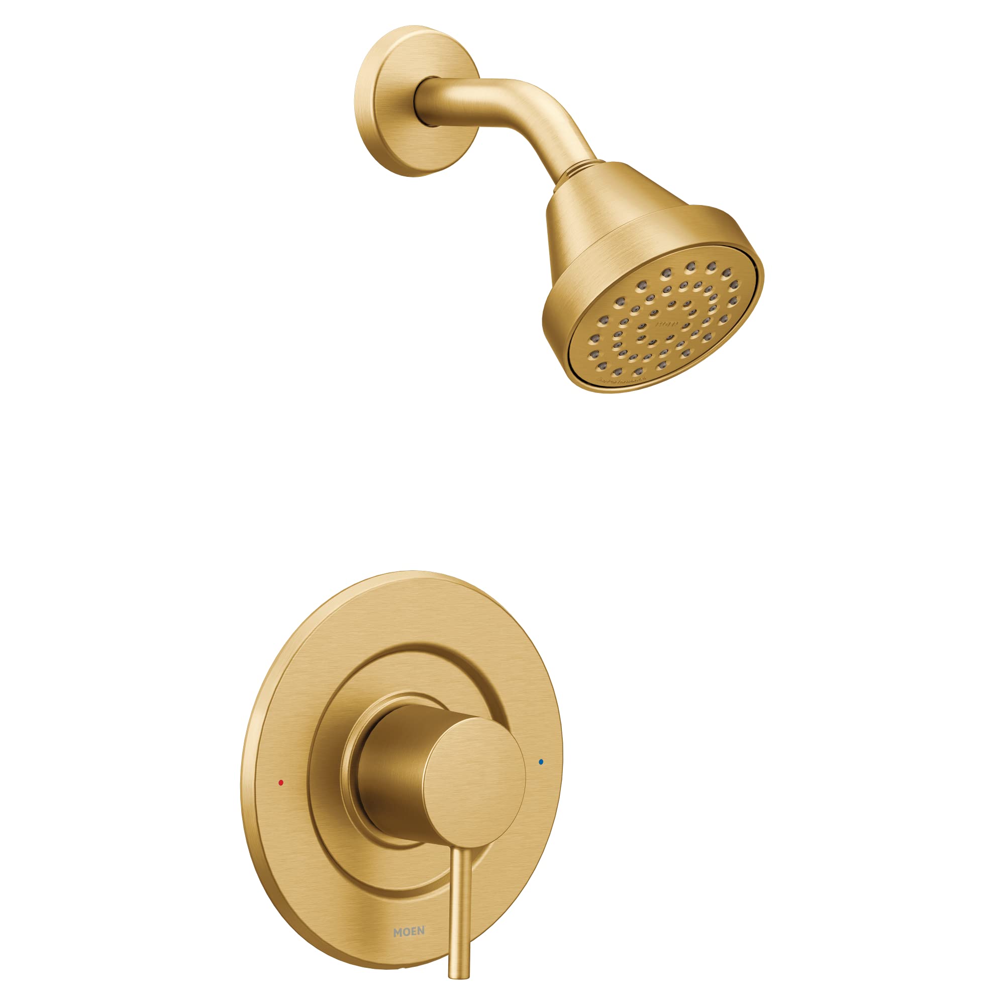 Photo 1 of *** PARTS ONLY *** Moen Align Brushed Gold PPosi-Temp Pressure Balancing Modern Shower Trim Kit, Valve Required, T2192BG
