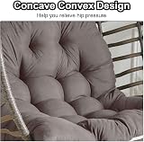 DKIEI Thicken Swing Chair Egg Chair Cushion Dark Grey view 6