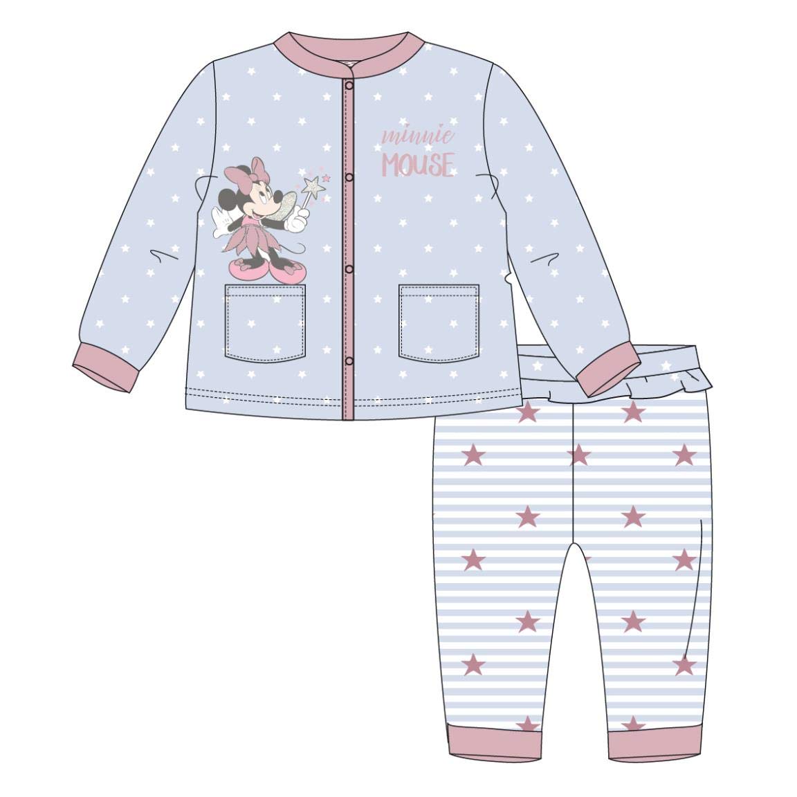 CERDA ARTESANIA Baby Girls Conjunto 2 Piezas Minnie Clothing Set Not Applicable, Purple (Morado C), One Size (Manufacturer Size: 03M)