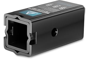 CROSSHIP Trailer Hitch Receiver Adapter Reducer Sleeves Set, 3 to 2-1/2 or 2-Inch Large to Small Receiver Hitches for Tractor Bucket, RV, Truck, Bike Rack and Cargo Carriers (Carbon Steel, Black)