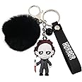 CEMMY XU Women Men Halloween Keychain Horror Movie Keychains Small Bell for Party Favor