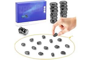 Chess Games Set with 20 Stones, 2026 New Multiplayer Board Game, Portable Chess Board Game for Kids Adults Family with Rope P