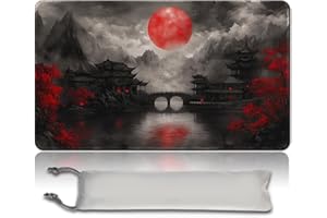 PLGATJEF MTG Playmat 23.6x13.8 Inch Board Game Card Game Trading Card Game Mat Mouse Pad TCG Game Mat Stitched Edge Smooth Surface Rubber Base for Board Games,Card Showdown. (MTA105)