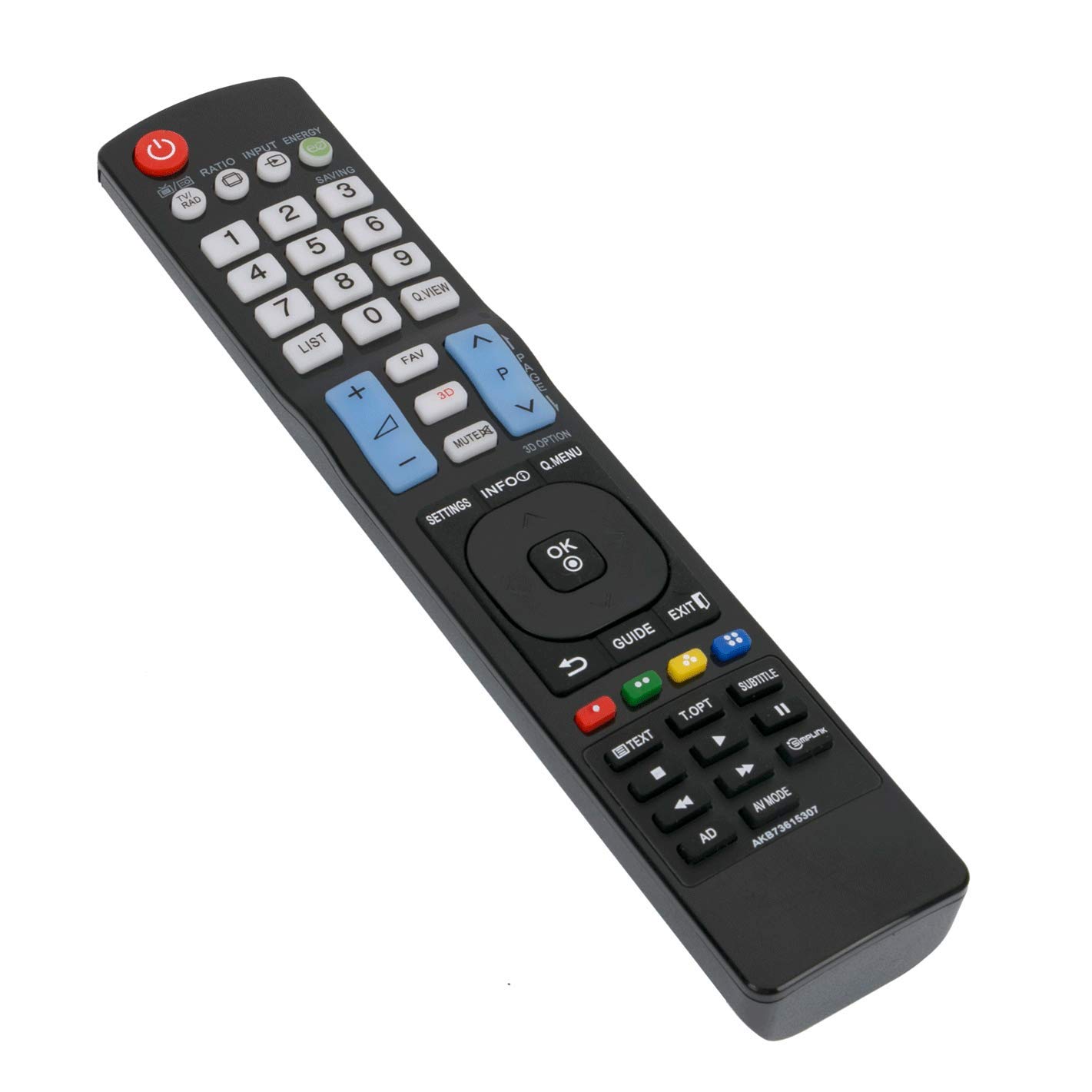 VINABTY AKB73615307 Remote Control Replacement for LG LCD TVs 47LM615S 55LM615S 42LM615S 42LM3400 37LS3400 37LM611S 32LM611S 32LM3400