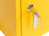 The Workplace Depot Hazardous Storage Cabinet Yellow Steel COSHH School Lab view 7