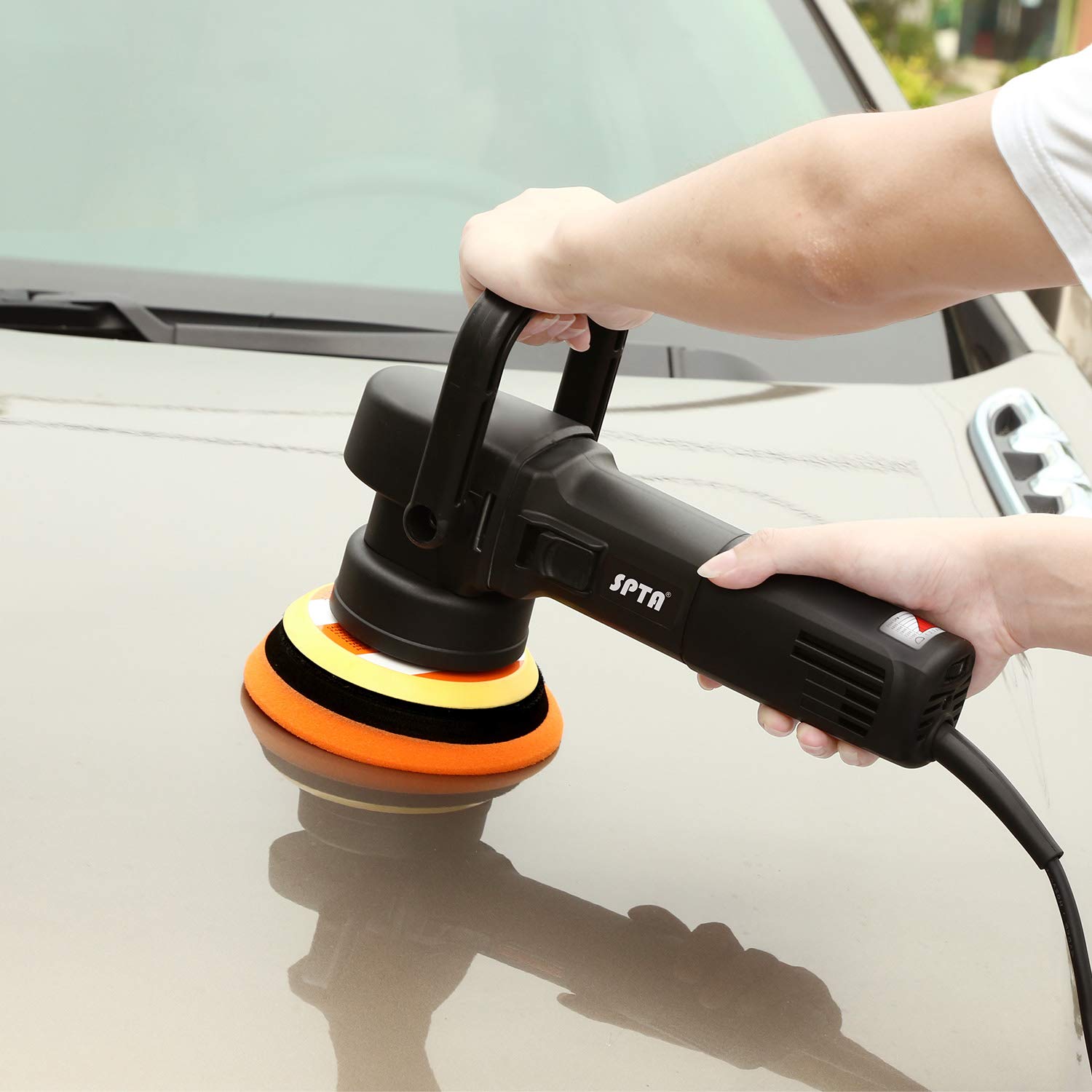 SPTA Mini Polishing Machine Rotary Polisher RO Polisher Auto Detailing
