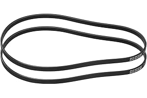 uxcell 2pcs 250J4 Poly V Belt, 4 Ribs PJ V-Ribbed Belt 25" L x 0.37" W x 0.14" T, EPDM Poly V Belt, Multi Wedge Micro V Serpe