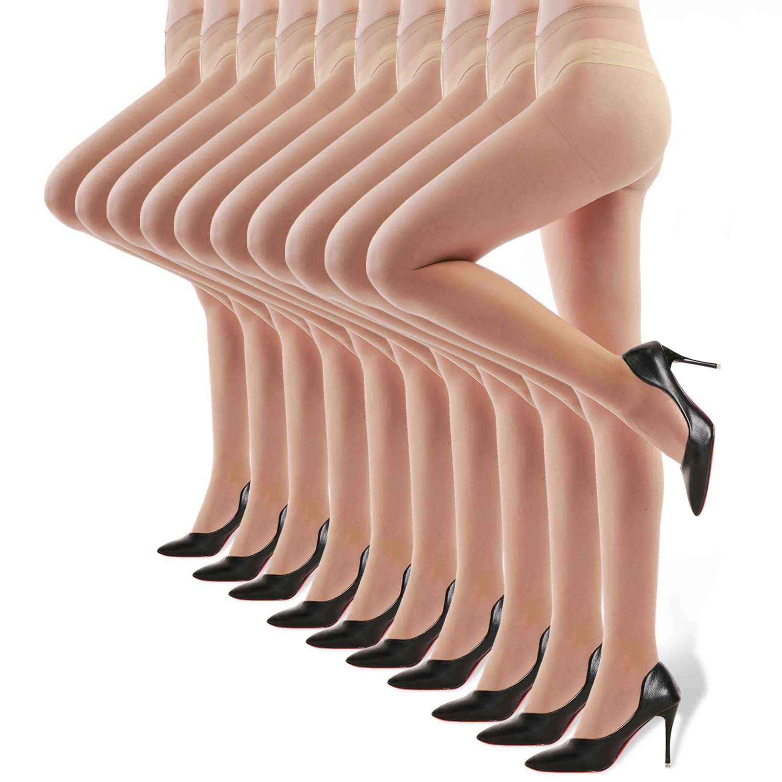 [Selove] 10足組 ストッキング レディースパンスト 透明感 素肌感 滑らか 丈夫 の商品画像