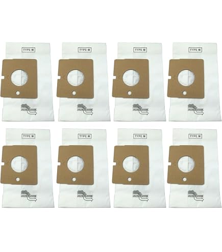 Envirocare 8-Pack Style M Vacuum Bags For Kenmore/Sears Canister Models – Magic Blue Series, Micro Allergy Filtration