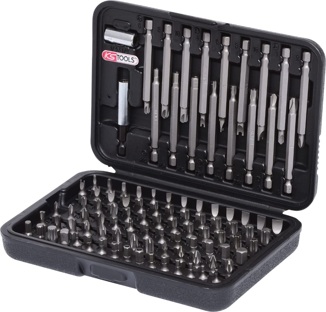 KS Tools 911.2027 1/4-inch Classic Security Bit Set (99 Pieces)