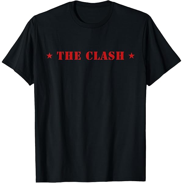 Amazon.com: The Clash - Scratched Red Logo T-Shirt : Clothing