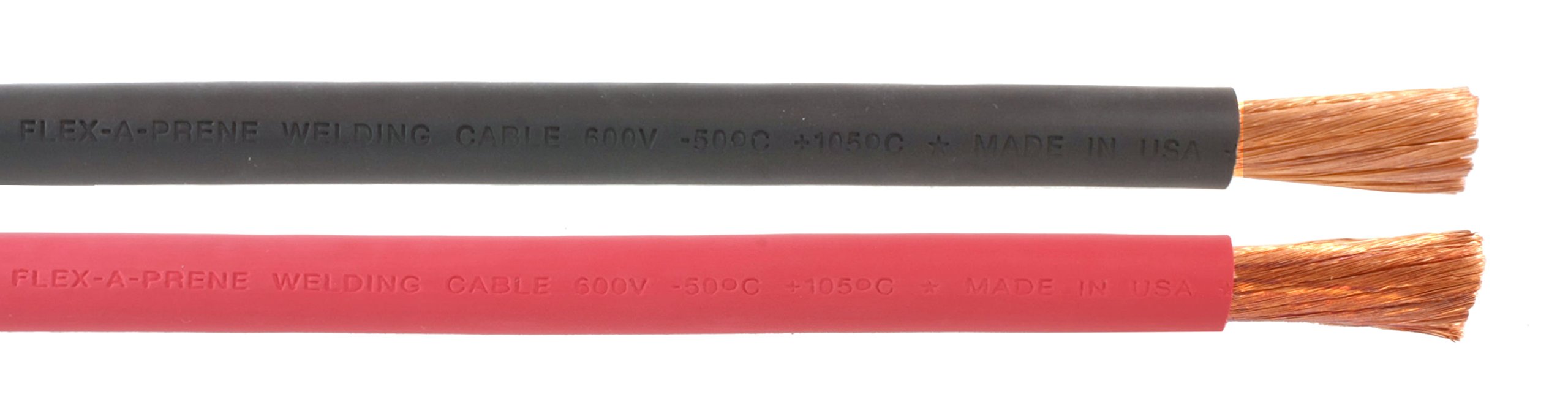 Câble Soudure/batterie 2/0 AWG 50 Pieds (15 M) - 25' Noir + 25' Vert - 600V - EPDM - Cuivre Pur