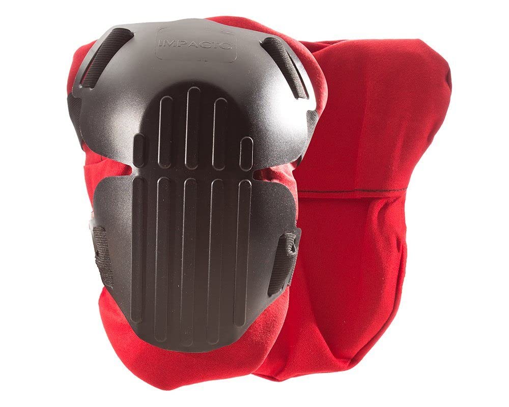 Impacto 877-00 Knee Pad Fire Retardant Hardshell Foam - Black/Red, One Size